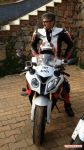 Ajith On New Motorcycle Photo3